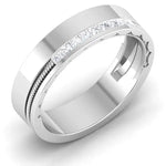 Load image into Gallery viewer, Half Eternity Platinum Wedding Band with Diamonds Ring JL PT 6747   Jewelove.US
