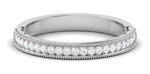 Load image into Gallery viewer, Half Eternity Ring with Diamonds and Milgrain Finish in Platinum JL PT 543   Jewelove.US
