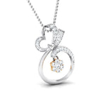 Load image into Gallery viewer, Hanging Fruit Platinum Pendant with Diamonds in Pressure Setting in Rose Gold JL PT P 8074   Jewelove.US
