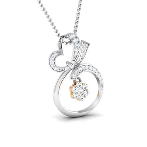 Hanging Fruit Platinum Pendant with Diamonds in Pressure Setting in Rose Gold JL PT P 8074   Jewelove.US