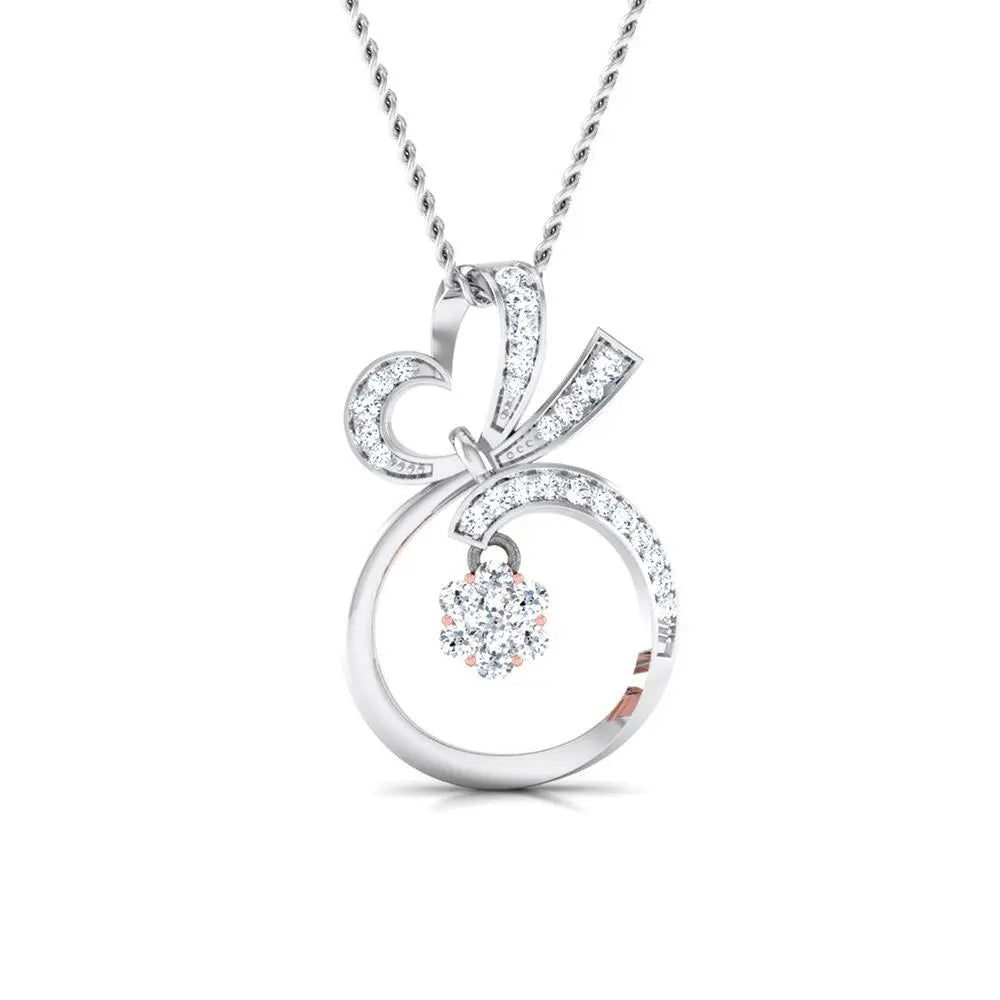 Hanging Fruit Platinum Pendant with Diamonds in Pressure Setting in Rose Gold JL PT P 8074   Jewelove.US