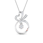 Load image into Gallery viewer, Hanging Fruit Platinum Pendant with Diamonds in Pressure Setting in Rose Gold JL PT P 8074   Jewelove.US

