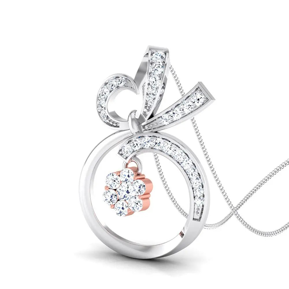 Hanging Fruit Platinum Pendant with Diamonds in Pressure Setting in Rose Gold JL PT P 8074  VVS-GH Jewelove.US