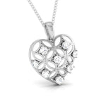 Load image into Gallery viewer, Heart Platinum Pendant with Diamonds JL PT P 8106   Jewelove.US
