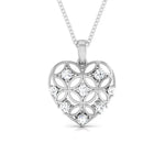 Load image into Gallery viewer, Heart Platinum Pendant with Diamonds JL PT P 8106   Jewelove.US
