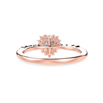 Load image into Gallery viewer, 70-Pointer Heart Cut Solitaire Halo Diamond Shank 18K Rose Gold Ring JL AU 1251R-B   Jewelove.US
