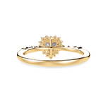 Load image into Gallery viewer, 70-Pointer Heart Cut Solitaire Halo Diamond Shank 18K Yellow Gold Ring JL AU 1251Y-B   Jewelove.US
