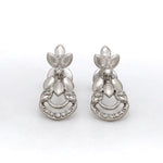 Load image into Gallery viewer, Infinity Platinum Evara Diamond Necklace &amp; Earrings with Diamond Studded Chain for Women JL PTN 174  Earrings Jewelove.US
