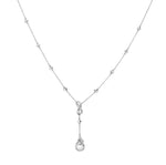 Load image into Gallery viewer, Infinity Platinum Evara Diamond Necklace &amp; Earrings with Diamond Studded Chain for Women JL PTN 174  Necklace Jewelove.US
