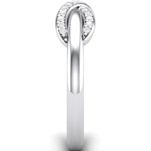 Infinity Platinum Ring with Diamonds for Women JL PT 460   Jewelove