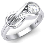 Load image into Gallery viewer, Infinity Platinum Solitaire Ring for Women JL PT 468   Jewelove
