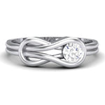 Load image into Gallery viewer, Infinity Platinum Solitaire Ring for Women JL PT 468  G-VVS Jewelove
