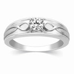 Load image into Gallery viewer, Infinity Solitaire Ring for Men in Platinum JL PT 444   Jewelove
