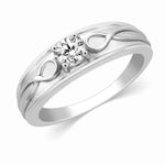 Load image into Gallery viewer, 2-Carat Lab Grown Solitaire Infinity Ring for Men in Platinum JL PT LG G 444-D
