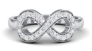 Infinity of Love Platinum Diamond Ring for Women JL PT 458  VVS-GH Jewelove