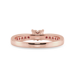 Load image into Gallery viewer, 70-Pointer Heart Cut Solitaire Diamond Shank 18K Rose Gold Ring JL AU 1281R-B.   Jewelove.US
