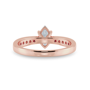 70-Pointer Marquise Cut Solitaire Diamond Shank 18K Rose Gold Ring JL AU 1282R-B   Jewelove.US