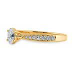 Load image into Gallery viewer, 70-Pointer Oval Cut Solitaire Diamond Shank 18K Yellow Gold Ring JL AU 1283Y-B   Jewelove.US
