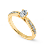 Load image into Gallery viewer, 70-Pointer Oval Cut Solitaire Diamond Shank 18K Yellow Gold Ring JL AU 1283Y-B   Jewelove.US
