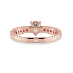 Load image into Gallery viewer, 70-Pointer Pear Cut Solitaire Diamond Shank 18K Rose Gold Ring JL AU 1284R-B   Jewelove.US
