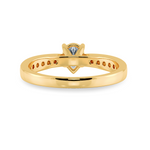 Load image into Gallery viewer, 70-Pointer Pear Cut Solitaire Diamond Shank 18K Yellow Gold Ring JL AU 1284Y-B   Jewelove.US
