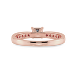 Load image into Gallery viewer, 50-Pointer Princess Cut Solitaire Diamond Shank 18K Rose Gold Ring JL AU 1285R-A   Jewelove.US
