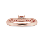 Load image into Gallery viewer, 70-Pointer Princess Cut Solitaire Diamond Shank 18K Rose Gold Ring JL AU 1285R-B   Jewelove.US
