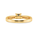 Load image into Gallery viewer, 50-Pointer Princess Cut Solitaire Diamond Shank 18K Yellow Gold Ring JL AU 1285Y-A   Jewelove.US

