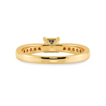 Load image into Gallery viewer, 70-Pointer Princess Cut Solitaire Diamond Shank 18K Yellow Gold Ring JL AU 1285Y-B   Jewelove.US
