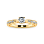 Load image into Gallery viewer, 50-Pointer Solitaire Diamond Shank 18K Yellow Gold Ring JL AU 1286Y-A   Jewelove.US
