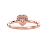 Load image into Gallery viewer, 70-Pointer Heart Cut Solitaire Halo Diamond Shank 18K Rose Gold Ring JL AU 1289R-B   Jewelove.US
