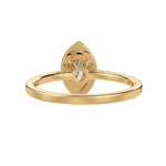 Load image into Gallery viewer, 70-Pointer Marquise Cut Solitaire Halo Diamond Shank 18K Yellow Gold Ring JL AU 1290Y-B   Jewelove.US
