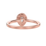 Load image into Gallery viewer, 70-Pointer Pear Cut Solitaire Halo Diamond Shank 18K Rose Gold Ring JL AU 1292R-B   Jewelove.US
