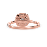 Load image into Gallery viewer, 50-Pointer Cushion Cut Solitaire Double Halo Diamond Shank 18K Rose Gold Ring JL AU 1295R-A   Jewelove.US
