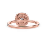 Load image into Gallery viewer, 70-Pointer Cushion Cut Solitaire Double Halo Diamond Shank 18K Rose Gold Ring JL AU 1295R-B   Jewelove.US
