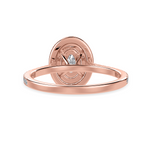 Load image into Gallery viewer, 70-Pointer Oval Cut Solitaire Double Halo Diamond Shank 18K Rose Gold Ring JL AU 1299R-B   Jewelove.US

