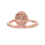 Load image into Gallery viewer, 70-Pointer Pear Cut Solitaire Double Halo Diamond Shank 18K Rose Gold Ring JL AU 1300R-B   Jewelove.US
