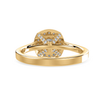 Load image into Gallery viewer, 70-Pointer Cushion Cut Solitaire Halo Diamond Shank 18K Yellow Gold Ring JL AU 1303Y-B   Jewelove.US
