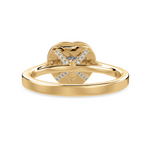 Load image into Gallery viewer, 70-Pointer Heart Cut Solitaire Halo Diamond Shank 18K Yellow Gold Ring JL AU 1305Y-B   Jewelove.US

