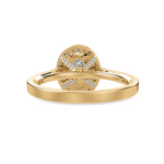 Load image into Gallery viewer, 70-Pointer Oval Cut Solitaire Halo Diamond Shank 18K Yellow Gold Ring JL AU 1325Y-B   Jewelove.US
