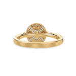 Load image into Gallery viewer, 50-Pointer Pear Cut Solitaire Halo Diamond Shank 18K Yellow Gold Ring JL AU 1327Y-A   Jewelove.US
