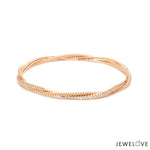 Load image into Gallery viewer, 18K Rose Gold Diamond Bracelet for Women JL AUB 104
