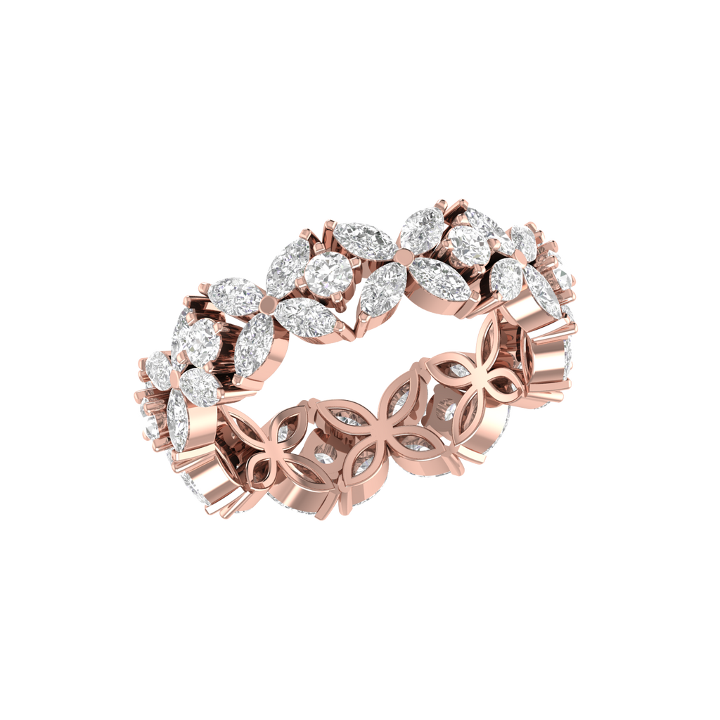 Designer 18K Rose Gold Diamond Ring for Women JL AU RD RN 9292R   Jewelove