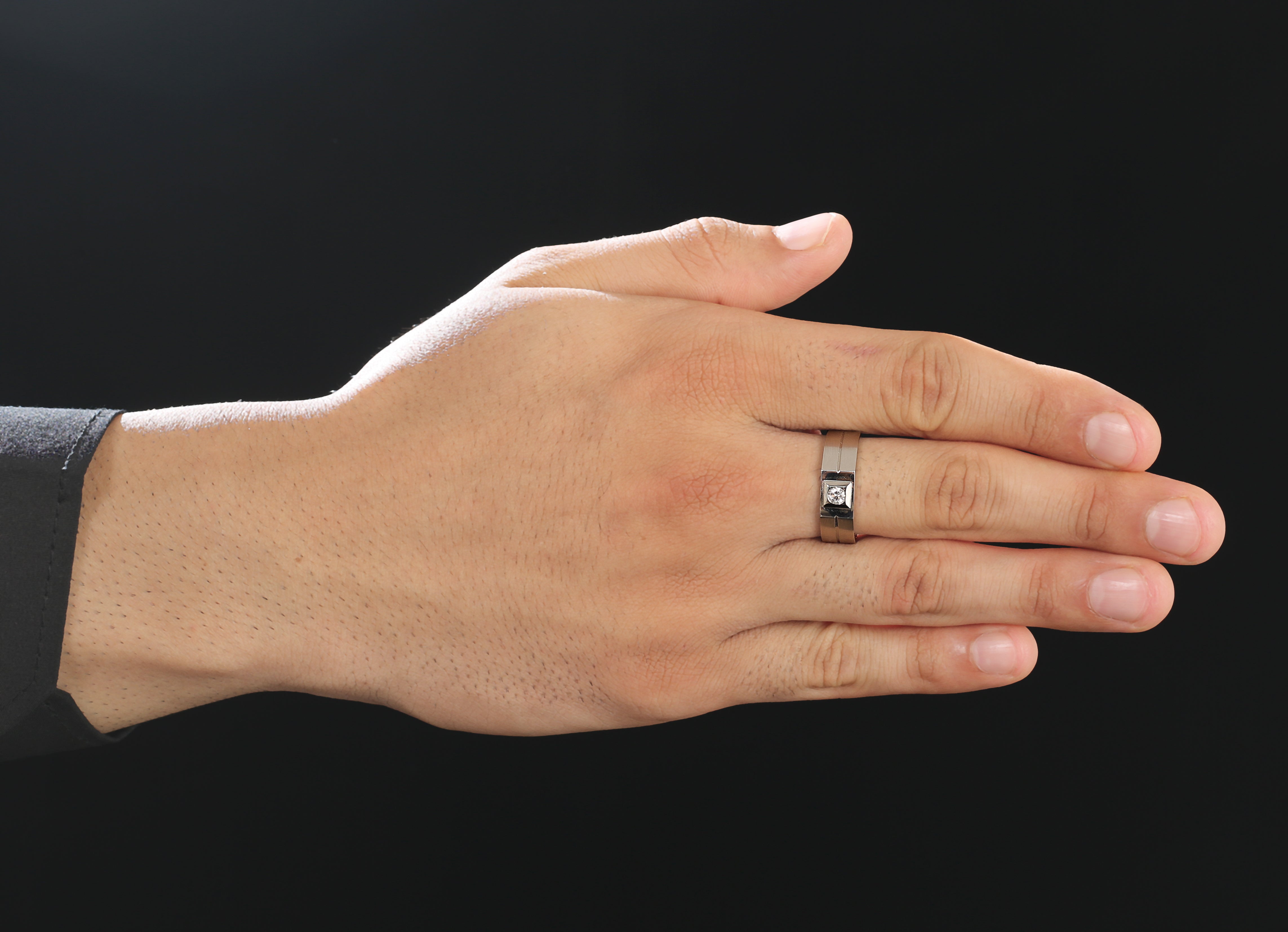 Diamond Platinum Ring for Men JL PT 1110   Jewelove.US