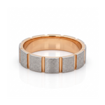 Load image into Gallery viewer, Platinum &amp; Rose Gold Couple Rings with Diamond JL PT 1112
