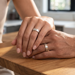 Load image into Gallery viewer, Platinum &amp; Rose Gold Couple Rings with Diamond JL PT 1112
