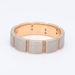 Load image into Gallery viewer, Platinum &amp; Rose Gold Couple Rings with Diamond JL PT 1112
