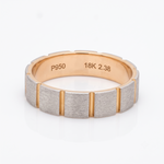Load image into Gallery viewer, Platinum &amp; Rose Gold Couple Rings with Diamond JL PT 1112
