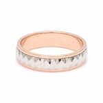 Load image into Gallery viewer, Designer Platinum &amp; Rose Gold Couple Rings JL PT 1113
