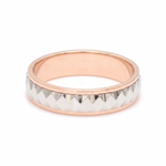 Load image into Gallery viewer, Designer Platinum &amp; Rose Gold Couple Rings JL PT 1113
